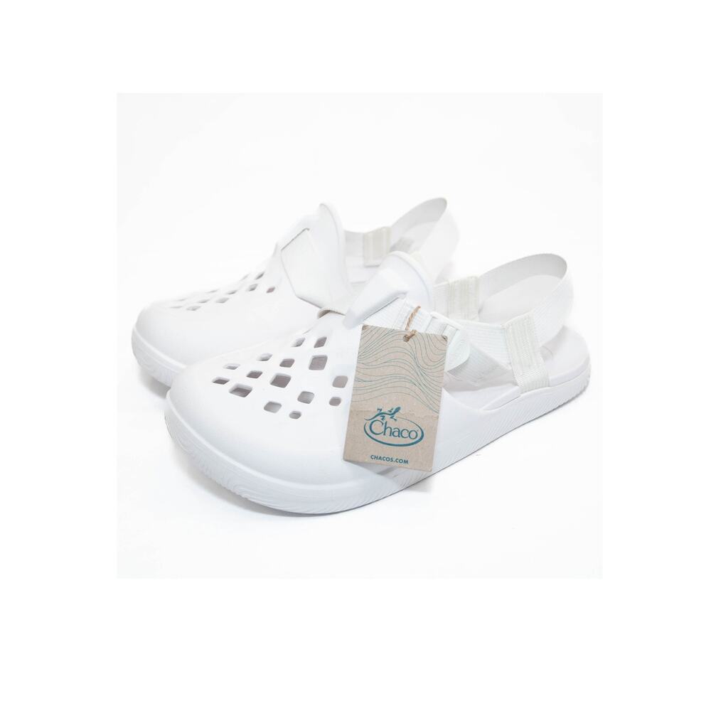 New Chaco Summer White Chillos Clog Shoes Size 12